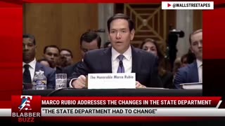 Marco Rubio Addresses The Changes In The State Department