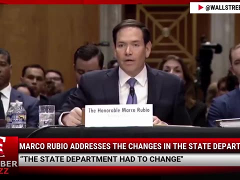 Fascinating Data: Marco Rubio Addresses The Changes In The State Department
