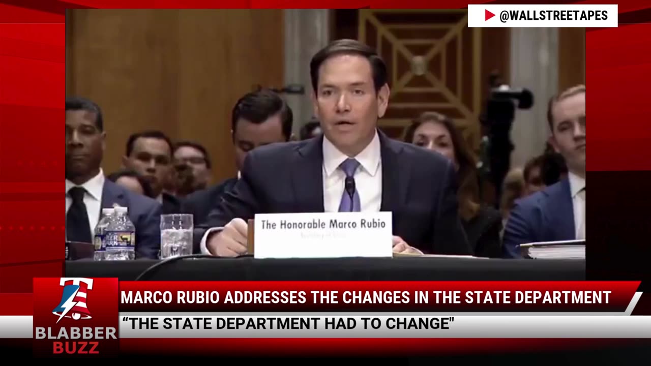 Marco Rubio Addresses The Changes In The State Department