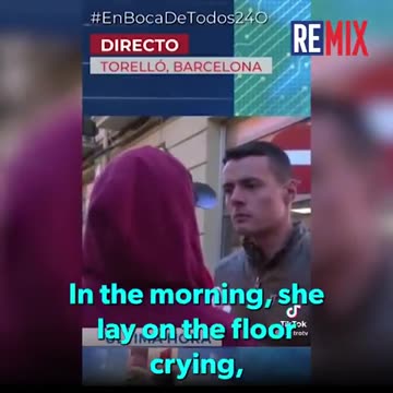 In Barcelona North African migrants were caught on camera trying to bundle an 11-year-old girl into