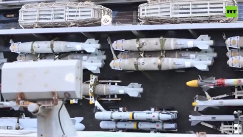 USS Harry S. Truman loads shocking array of missiles to bomb Houthis