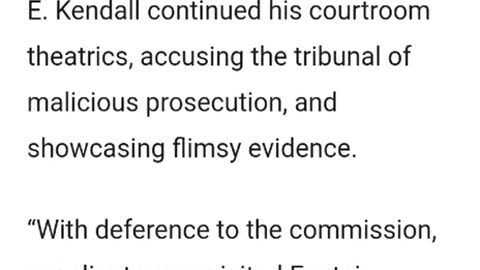 Military Tribunal Convicts Bill Clinton
