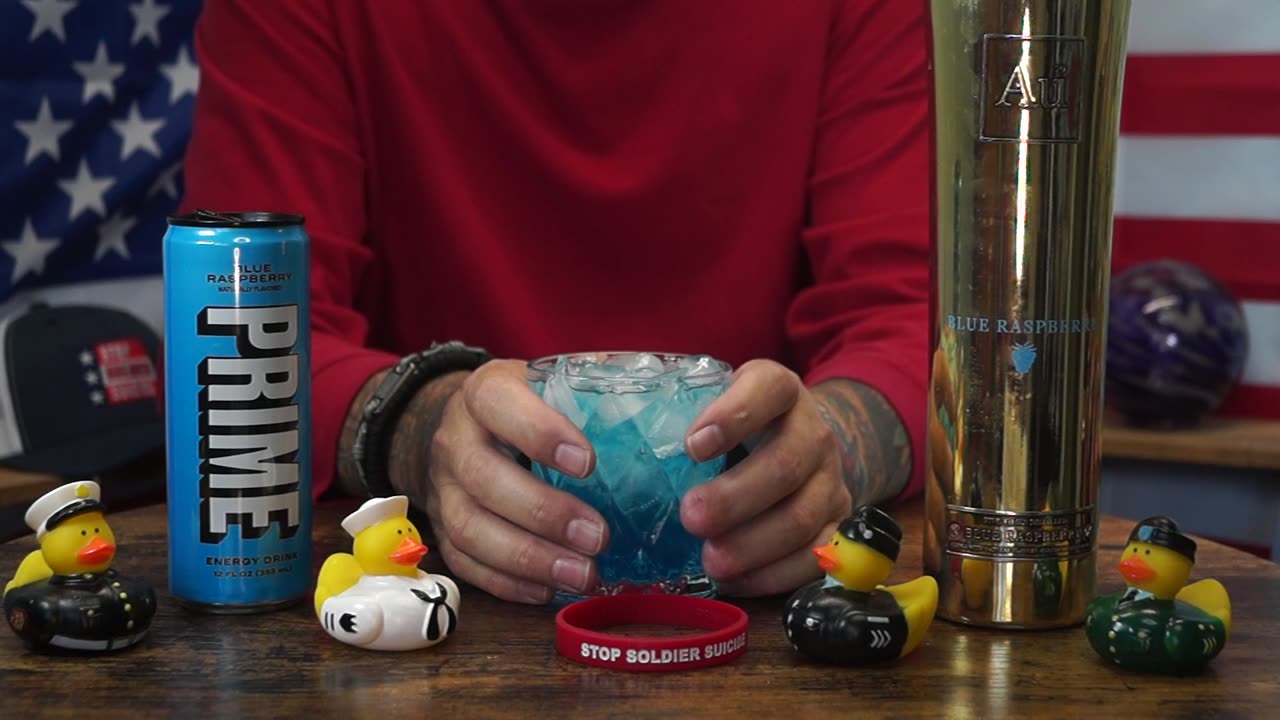 Barry Roberts - AU Blue Raspberry Vodka & Prime Blue Raspberry Energy Drink