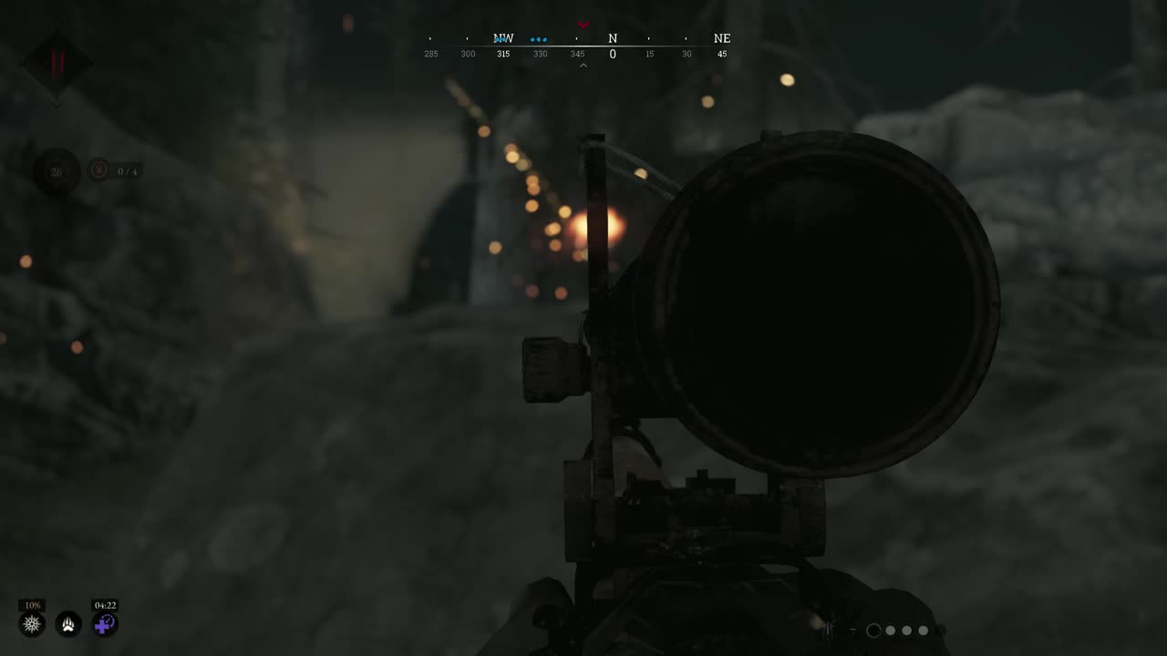 Hunt Showdown1896, Dragons breath is great at illuminating the trees.