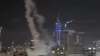 Another footage from the moment the missile fell