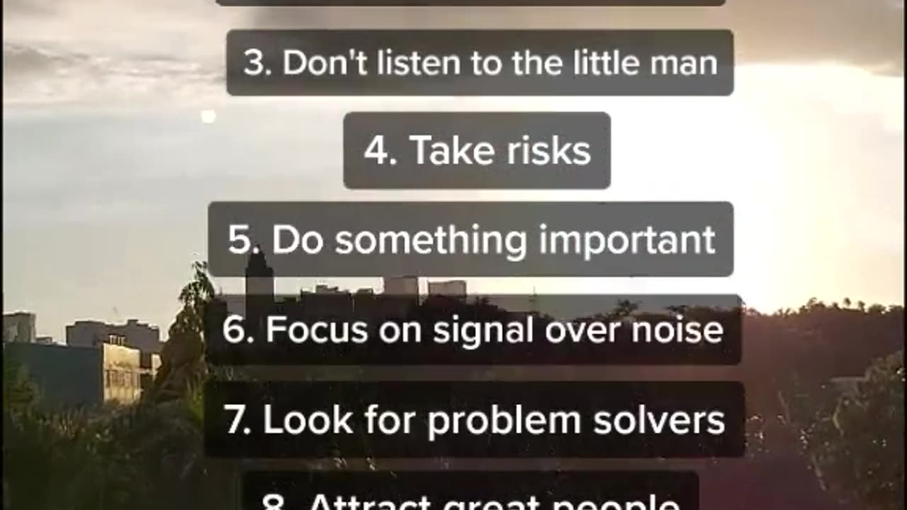 rules of success