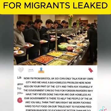 HOTEL BUFFET PHOTOS FOR ILLEGAL "BOAT" MIGRANTS LEAKED