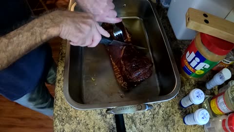 Hanging Pork Loin On The Bronco
