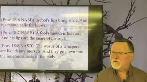 Proverbs 18 – A fool is not interested in learning, he’s only interested in giving his opinion. 2025