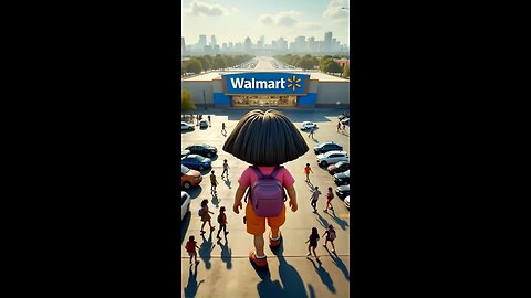 Dora goes to Walmart (AI video)