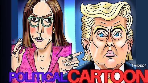 “If Fox News Banned You” President Donald Trump Jessica Tarlov Political Cartoon