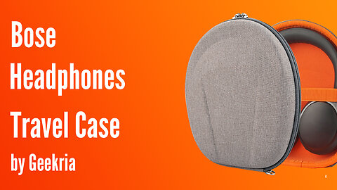 Bose Over-Ear Headphones Travel Case, Hard Shell Headset Carrying Case | Geekria