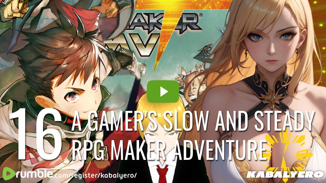 🔴 [16] A Gamer's Slow and Steady RPG Maker Adventure 🎮 Live via Rumble Studio