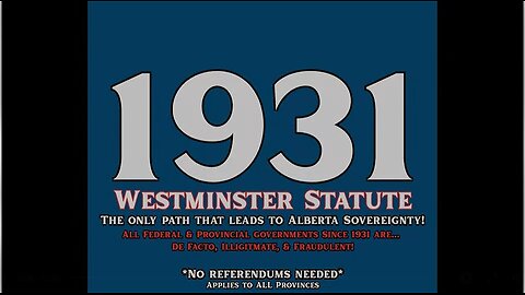NO REFERENDUM REQUIRED (CANADA AND THE 1932 WESTMINSTER STATUTE)