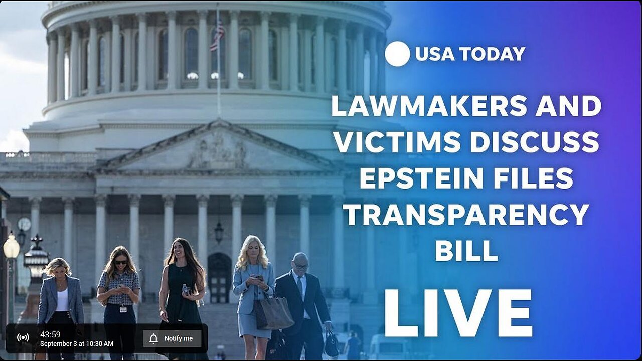 Watch live: Jeffrey Epstein victims and lawmakers hold press conference