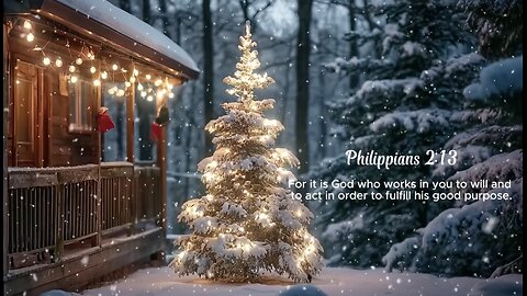 Silent Night in Gods Presence Peaceful Instrumental Worship for Prayer Snow Soft Lights.