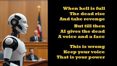 AI Speaks for the Dead: Justice or Deception?