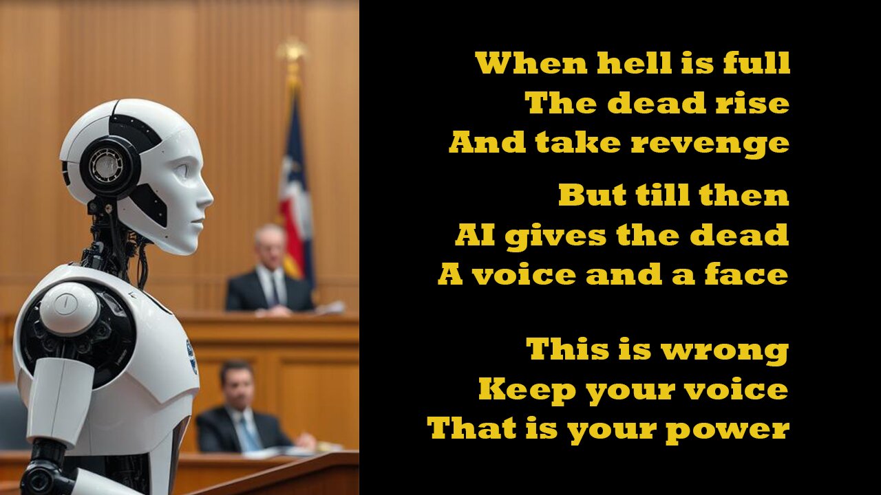 AI Speaks for the Dead: Justice or Deception?