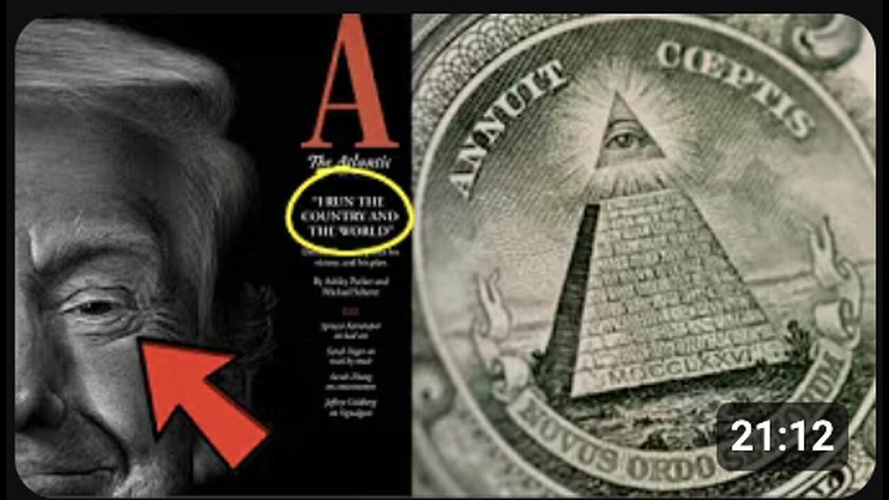 "I RUN THE COUNTRY AND THE WORLD!" THE ALL SEEING EYE OF THE NEW WORLD ORDERS ARCHITECT DONALD TRUMP