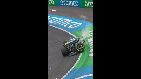 A heavy hit for Lance Stroll in second practice
