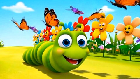 The Wiggly Worm 🐛 | Fun Nursery Rhyme for Kids | Sing Along & Learn!