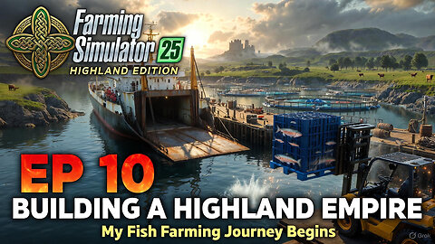 FS25 Highland Edition EP10: Building a Highland Empire - My Fish Farming Journey Begins!