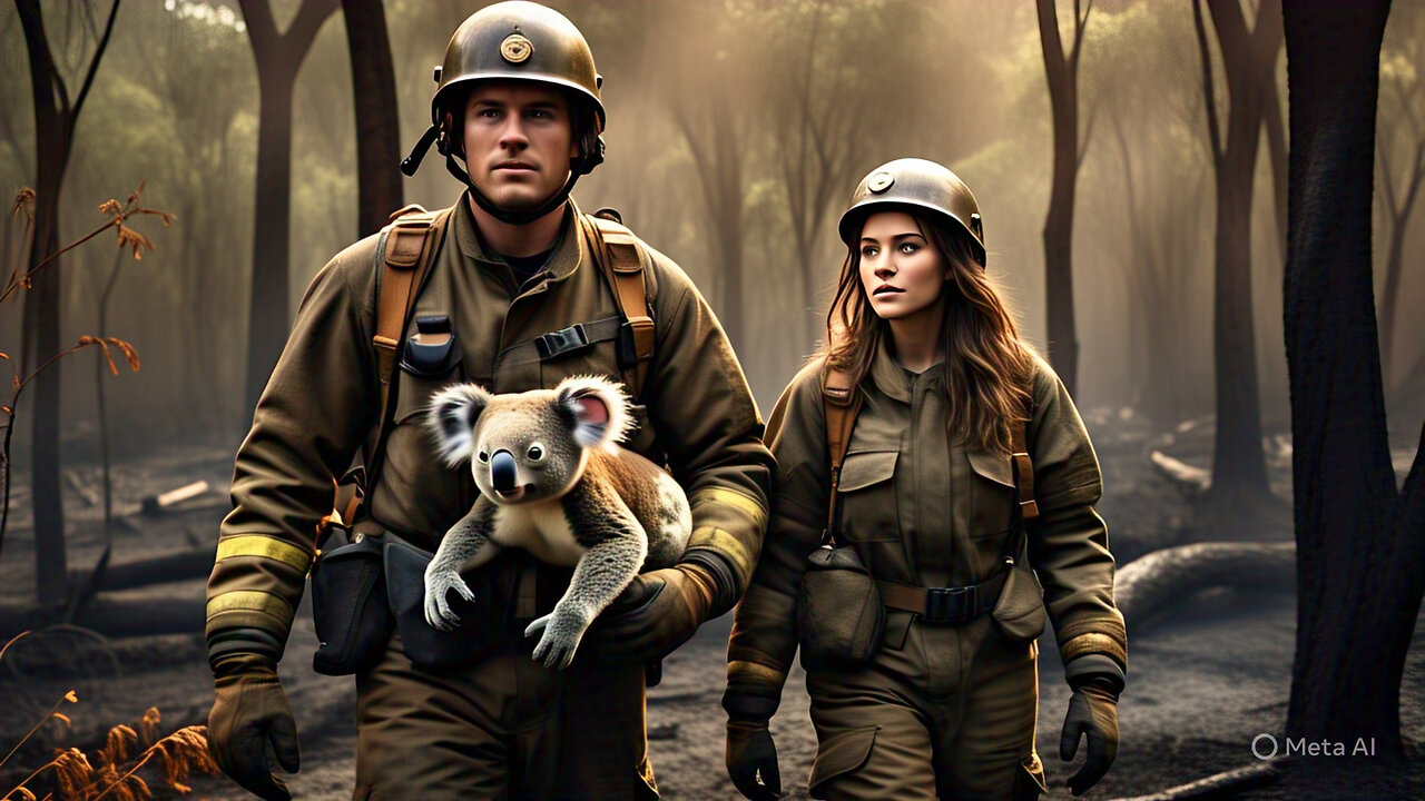 Koala Survives Wildfire