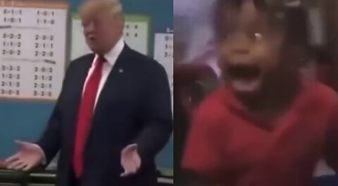 Children Scared to Death when Donald Trump enters the Classroom