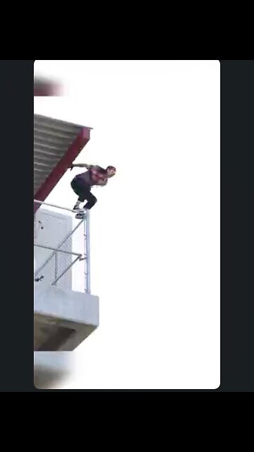 He forgot to flap his arms. Good thing the chain link fence was there to break his...😳😆😆