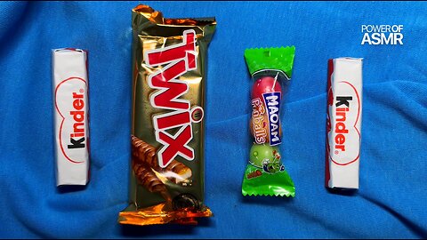 ASMR Chocolate and Candy Bars | Wrapping Crinkle Sounds | Relaxing Video
