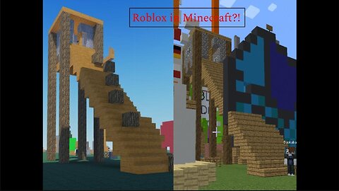 Minecraft x Roblox Crossover Project Funny Moments