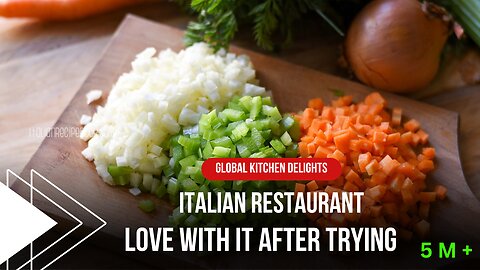 Everyone fell in love with it after trying this Italian recipe| Global Kitchen Delights 😋