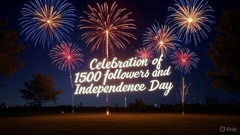 Celebration of 1500 followers and Independence Day