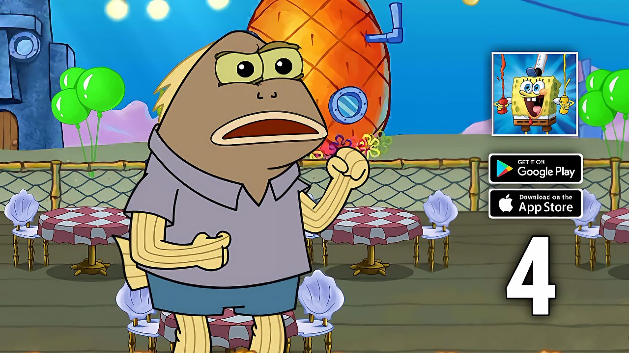 SpongeBob - Krusty Cook Off Gameplay Walkthrough Part 4 (iOS, Android) | SpongeBob