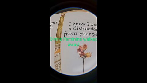 Divine Feminine walked away