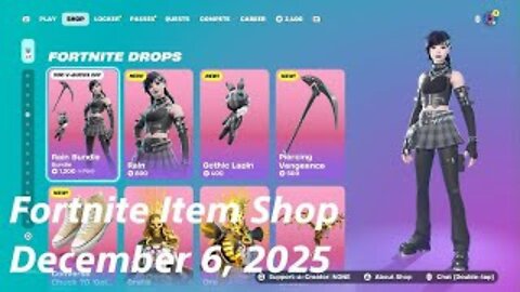 Fortnite Item Shop|December 6, 2025(*New* Rain Bundle)