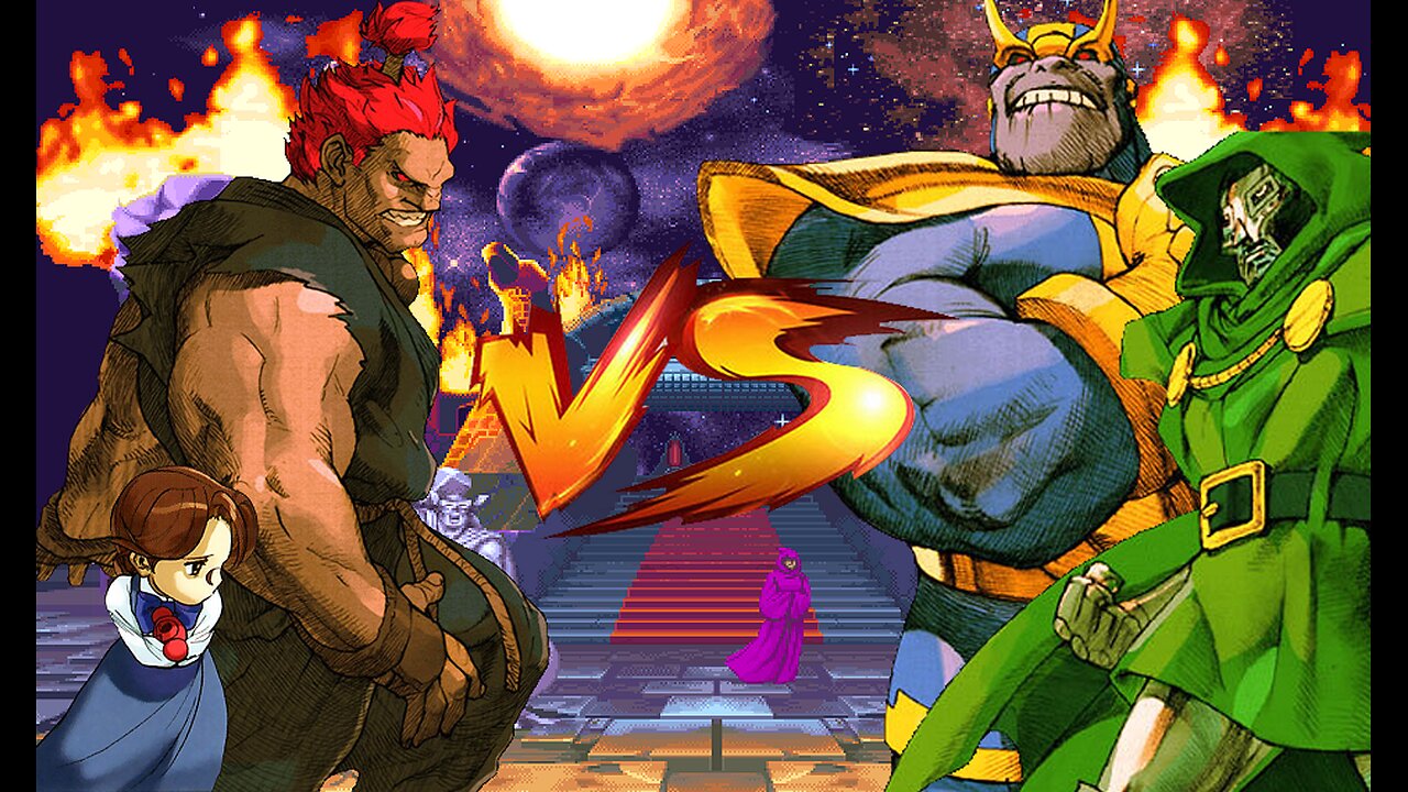 [REQUESTED] #075: MARVEL SUPER HEROES Intro Fights: Doctor Doom / Thanos / Anita / Akuma