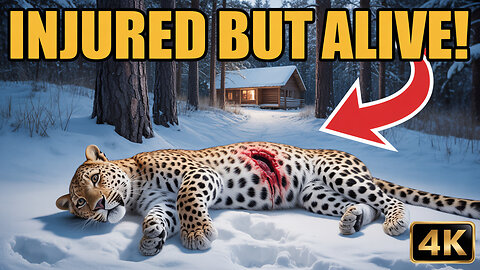 Leopard Clings to Life After Being Found in the Snow