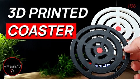 🎯 3D Printed Coaster To Target - A Snap Fit 3D Print - 3D Print Tolerance | #Shorts