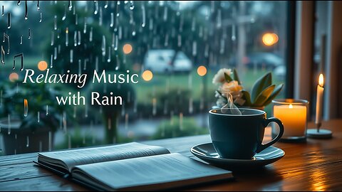 🔴 40 Minutes Relaxing Calm Music with Rain Sound 🌧 | Study, Yoga & Deep Focus 🎶