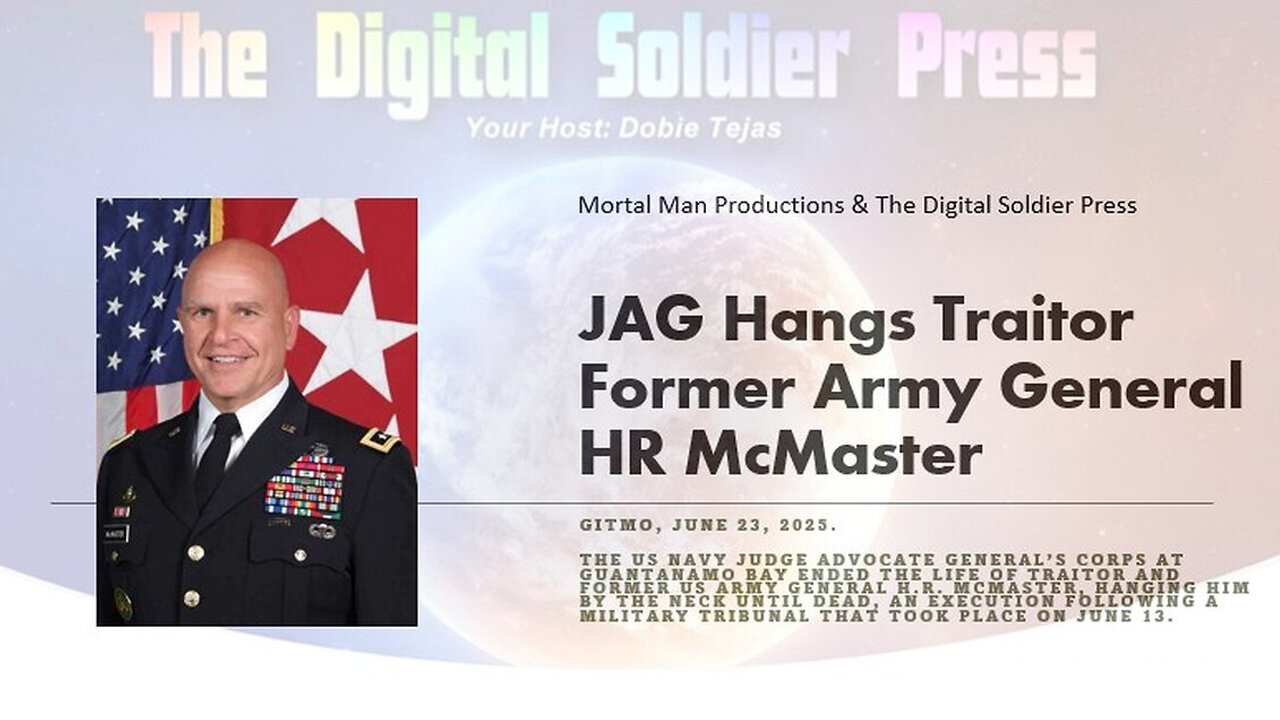 JAG Hangs Traitor Army General H.R. McMaster
