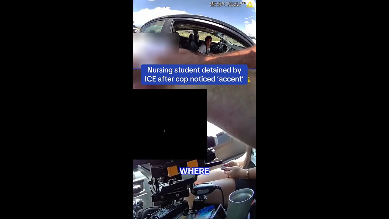 ICE detains college student after cop flags her for ‘a bit of an accent’ during traffic stop.