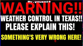 Disturbing Video That Demands Answers!! (Texas floods - geoengineering/weather modification)