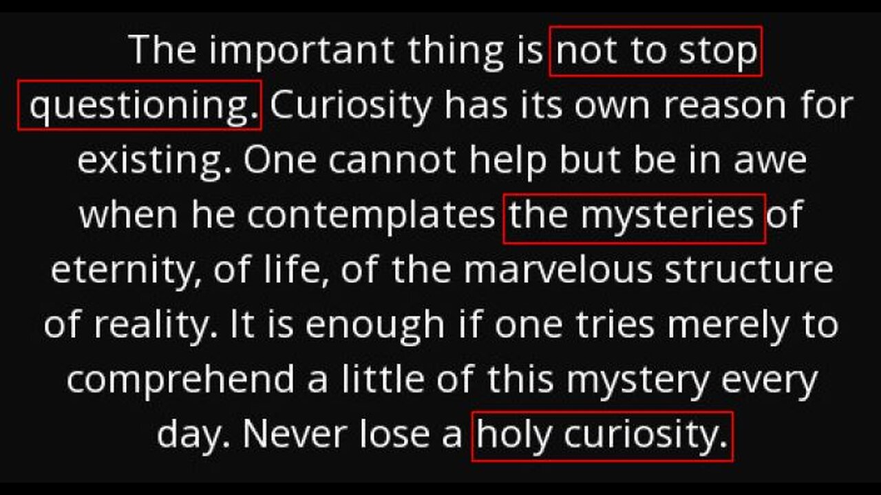 What is the most important question ever asked?!