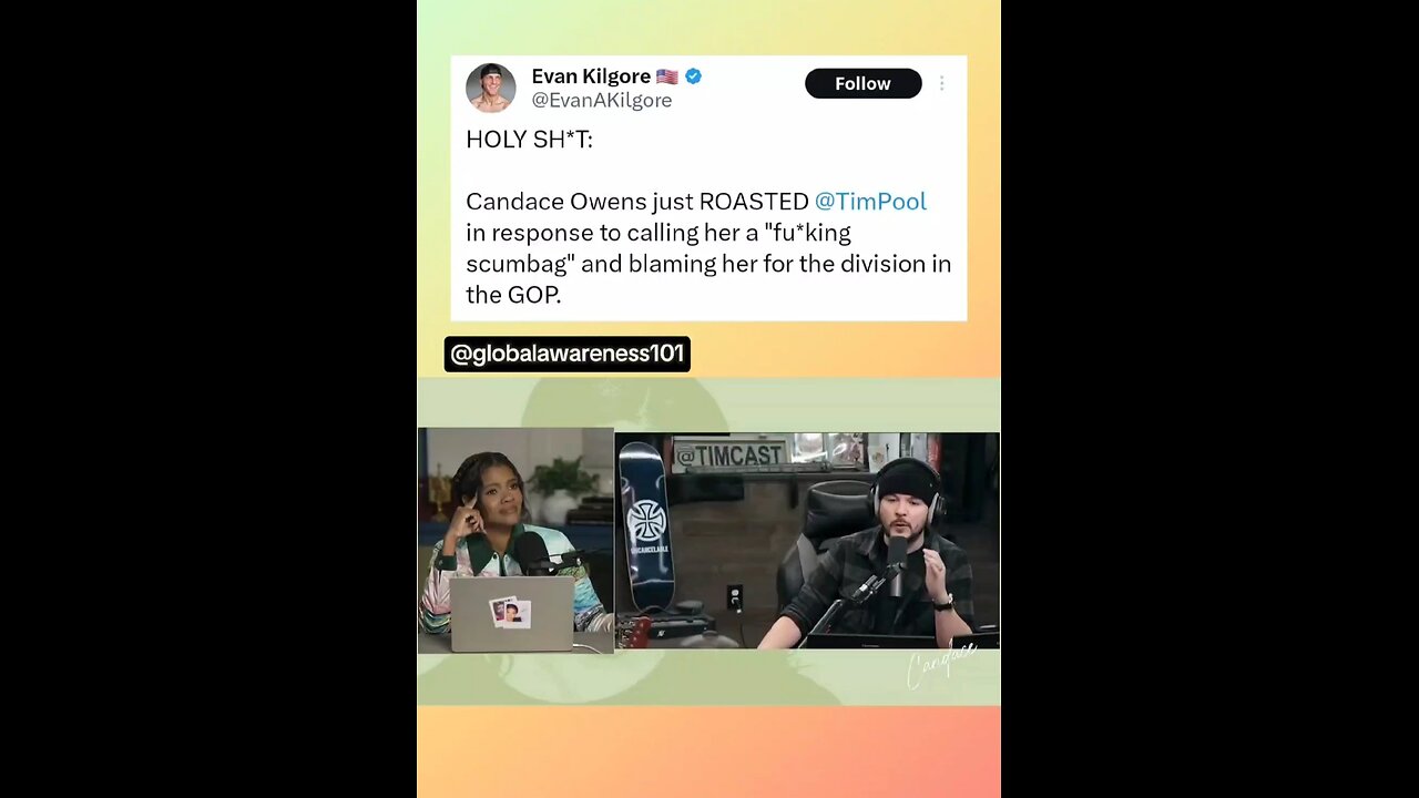 Tim Pool has a mental breakdown over Candace Owens, then acts like Jussie Smollett 2.0