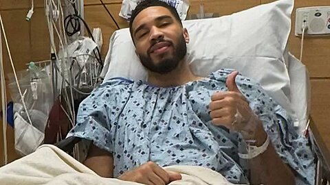Celtics Star Jayson Tatum Shares Brave Thumbs Up From Hospital Bed!