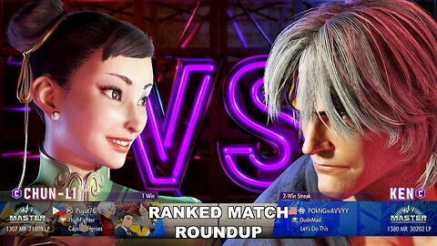 Kuya Kalbo SF6 Ranked Match Roundup. Chun Li Master Rank [Hori Fight Stick]