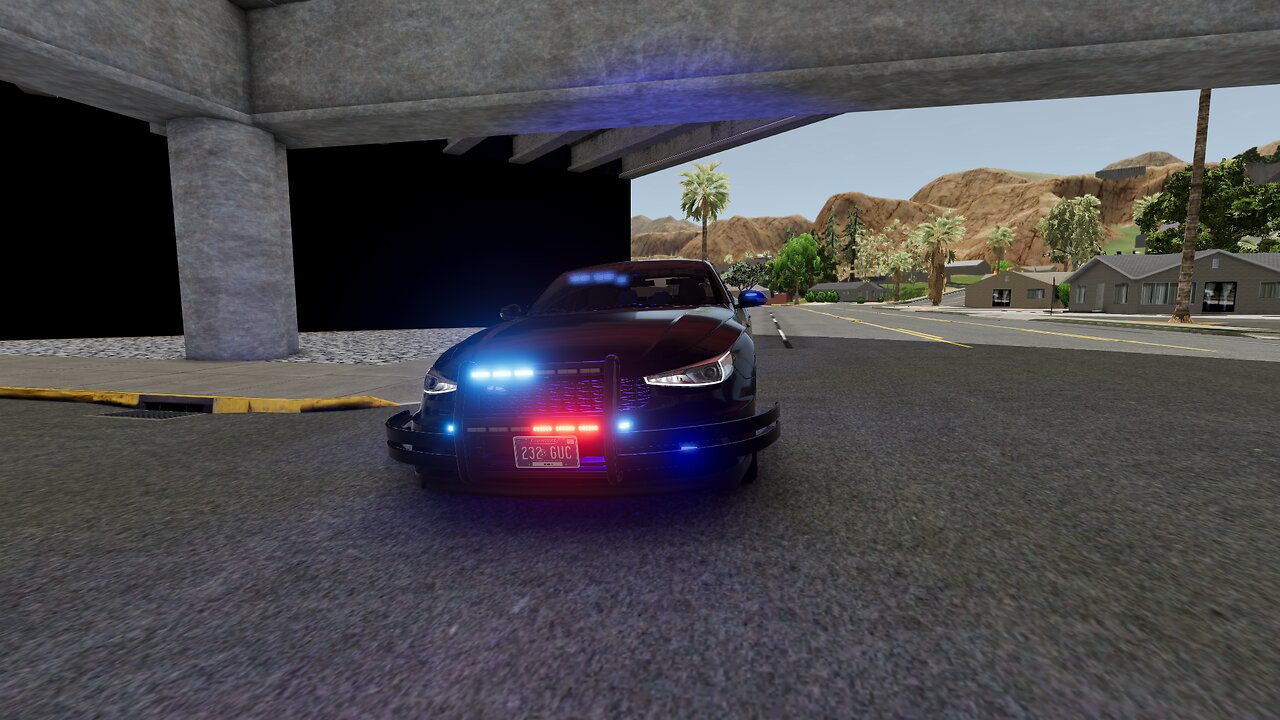 Ford Runs from State Trooper (Huge Mistake) (BeamNG)