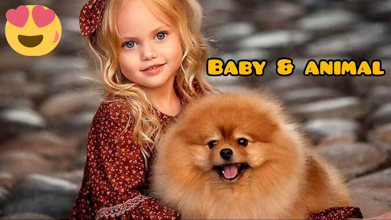 When babies and animals 😅