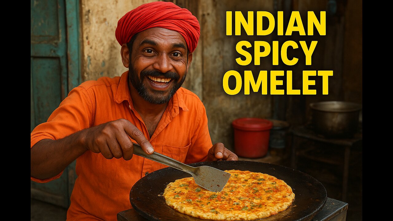 🔥 Indian Spicy Street Omelet | Desi Style Street Food Magic 🍳✨